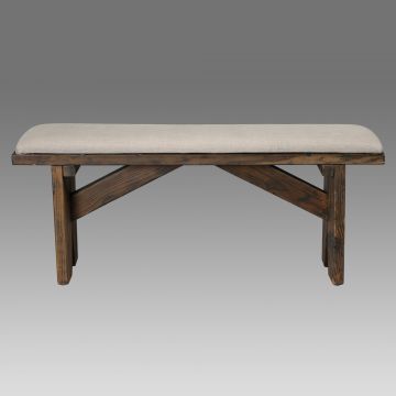 Vineyard Weathered Oak Bench